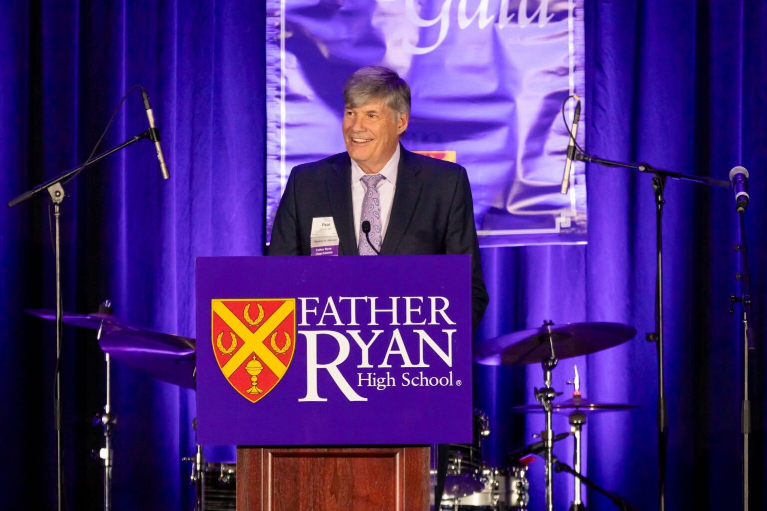 Paul Davis addresses supporters at Father Ryan High School’s Annual Legacy Gala in Nashville.